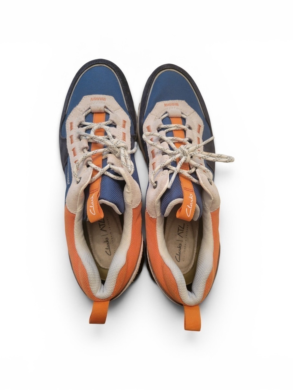 Clarks ATZ Trail Sneakers in Blue and Orange Size 12